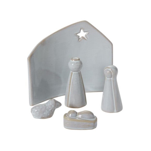 White Ceramic Caro Nativity