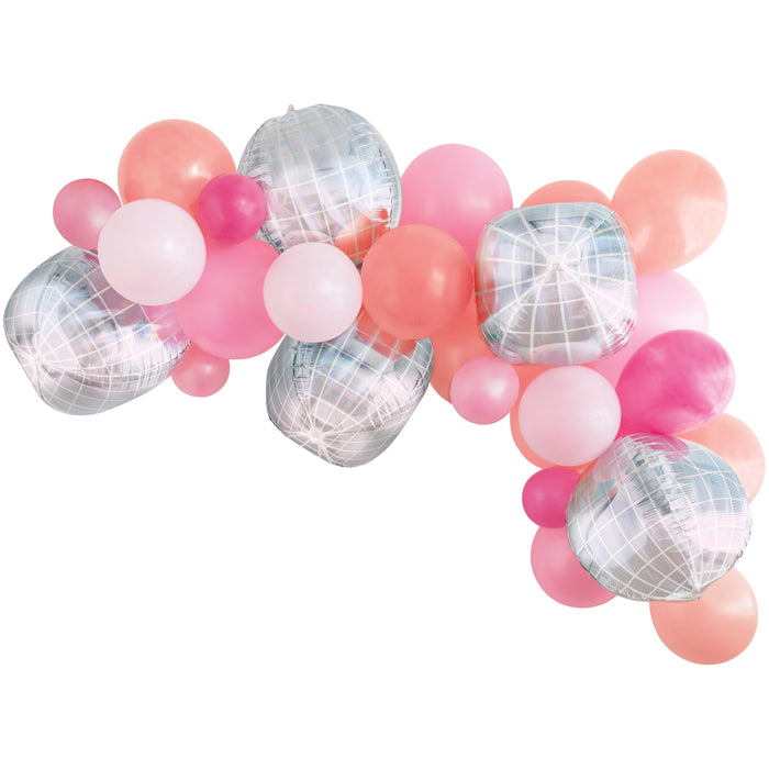 Disco Assorted Latex & Iridescent Sphere Balloon Arch Kit