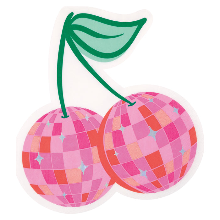 Summer Disco Cherry Shaped Napkins