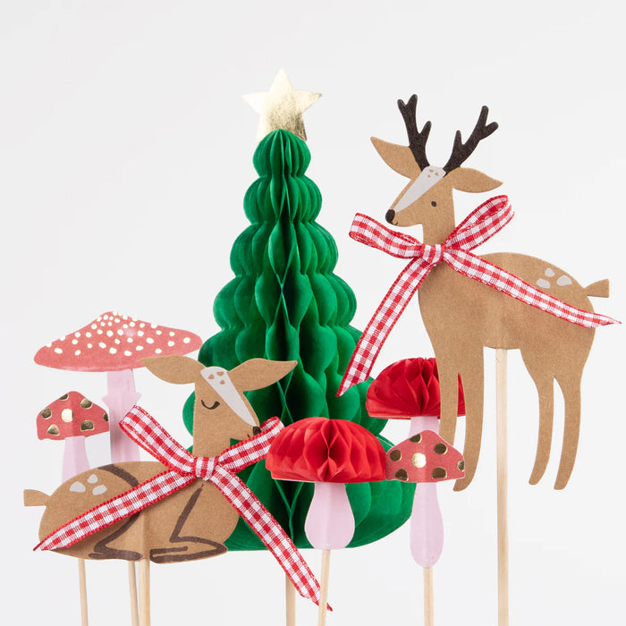 Winter Woodland Cake Toppers