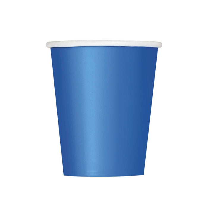 Royal Blue Solid Paper Cups