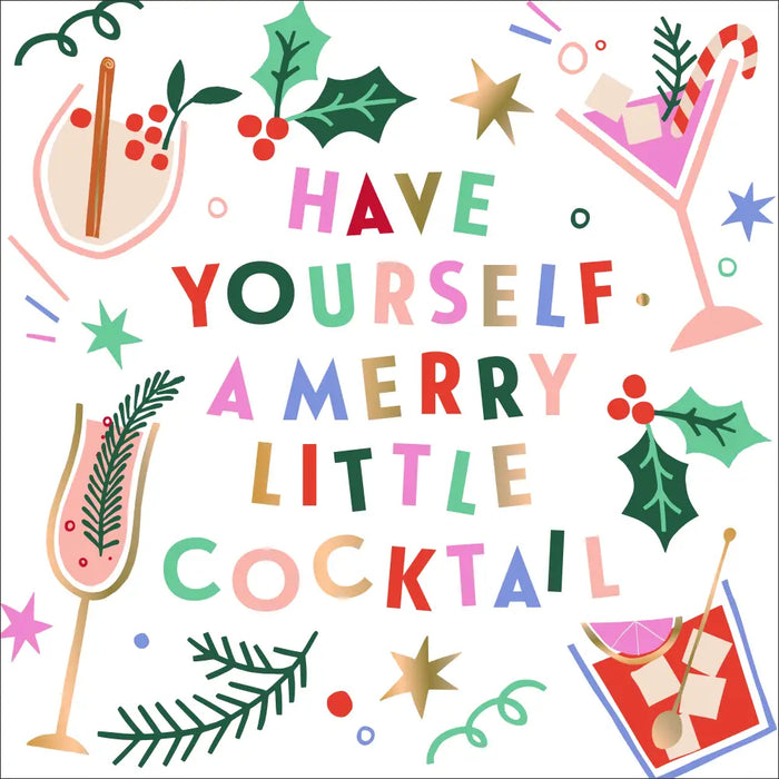 Merry Little Cocktail Beverage Napkins