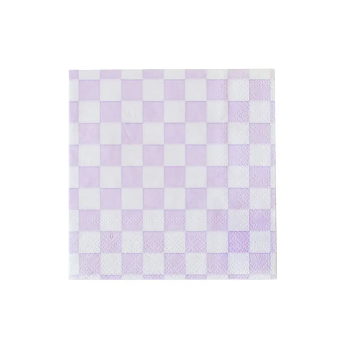 Check It! Purple Posse Beverage Napkins