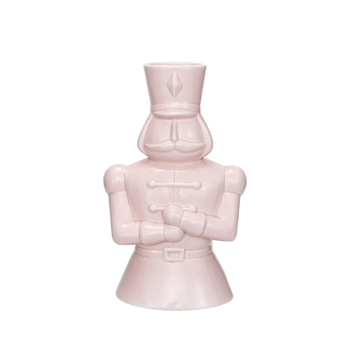 Pink Ceramic Nutcracker Vase