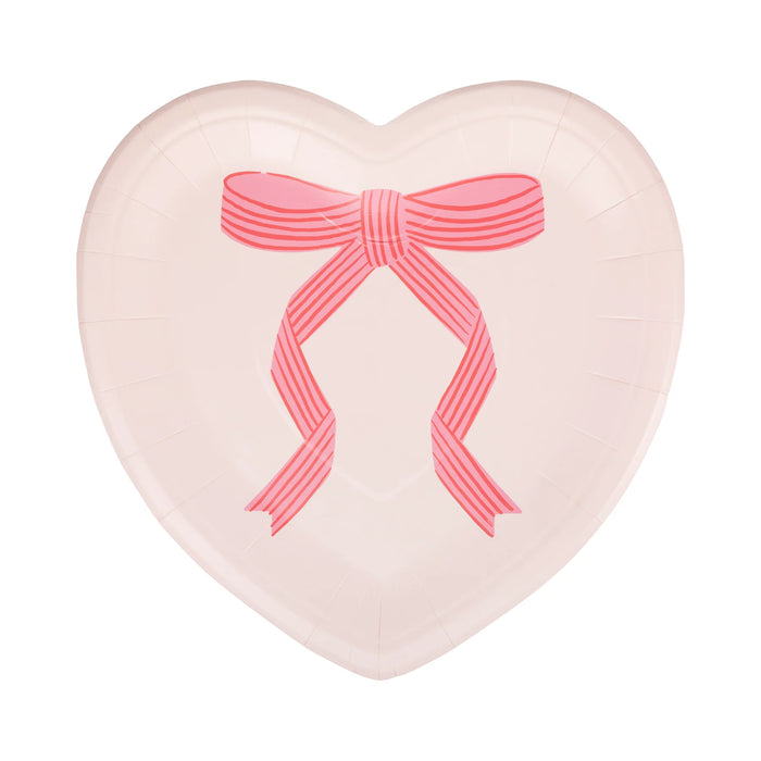 Tied Bow Heart Plates