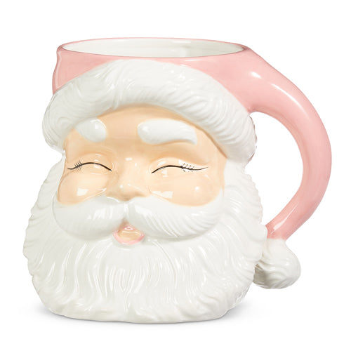 Large Pink Santa Container