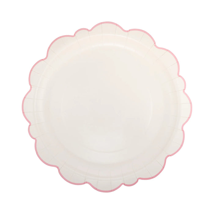 Pembroke Pink Edge Plates