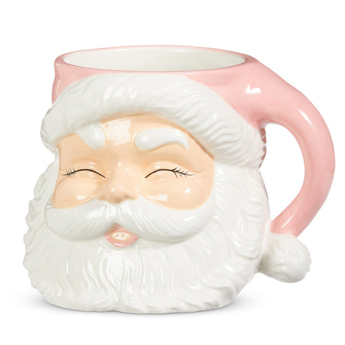 Small Pink Santa Container