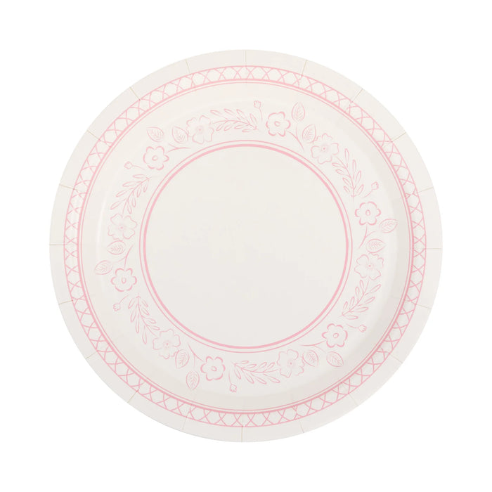 Pembroke Small Pink Floral Dessert Plate