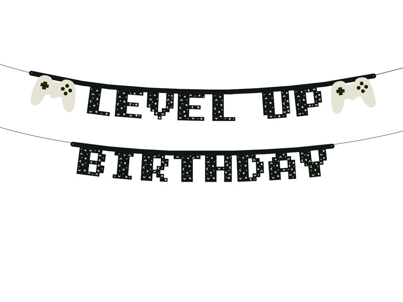 Level up! Birthday Banner