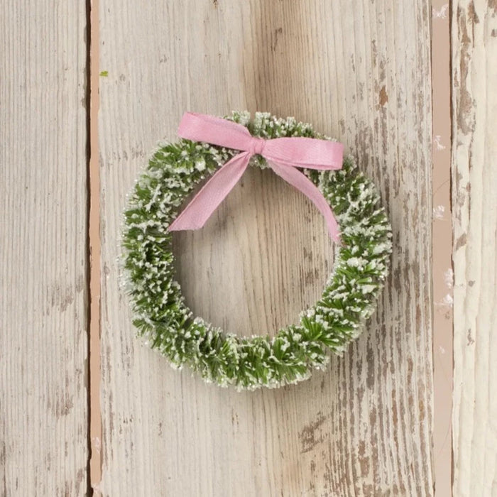 Citrine Wreath with Pink Bow