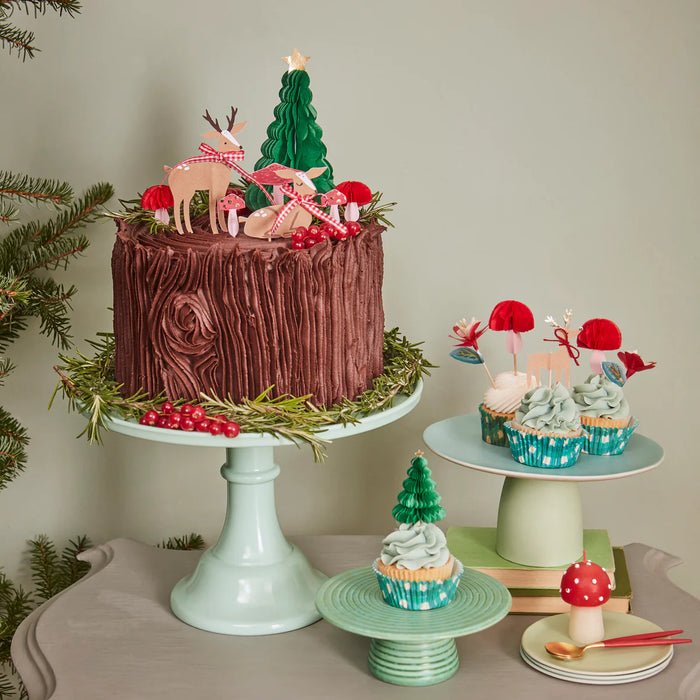 Winter Woodland Cake Toppers