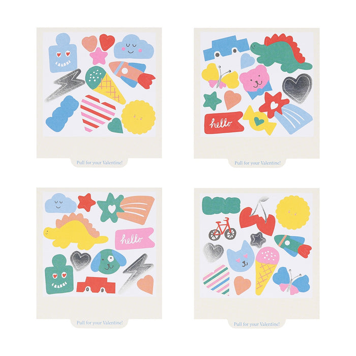 Instant Camera Valentine Cards & Sticker Set