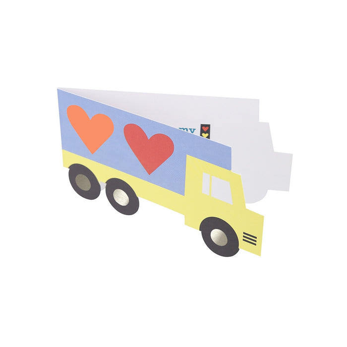 Truck Valentine Cards Set