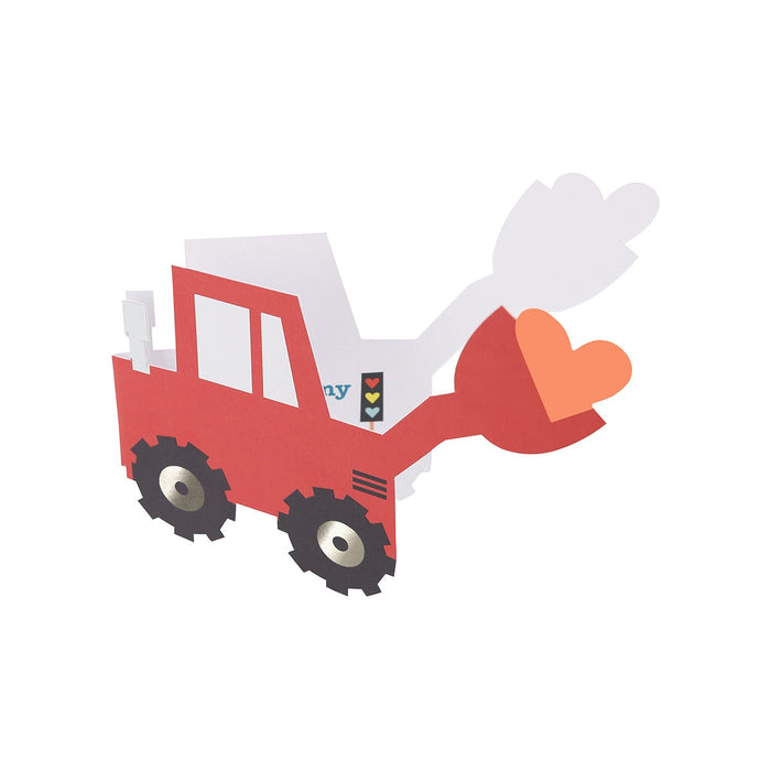 Truck Valentine Cards Set