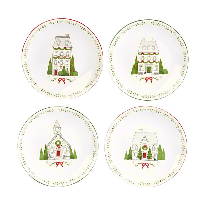 Holiday City House Dessert Plate