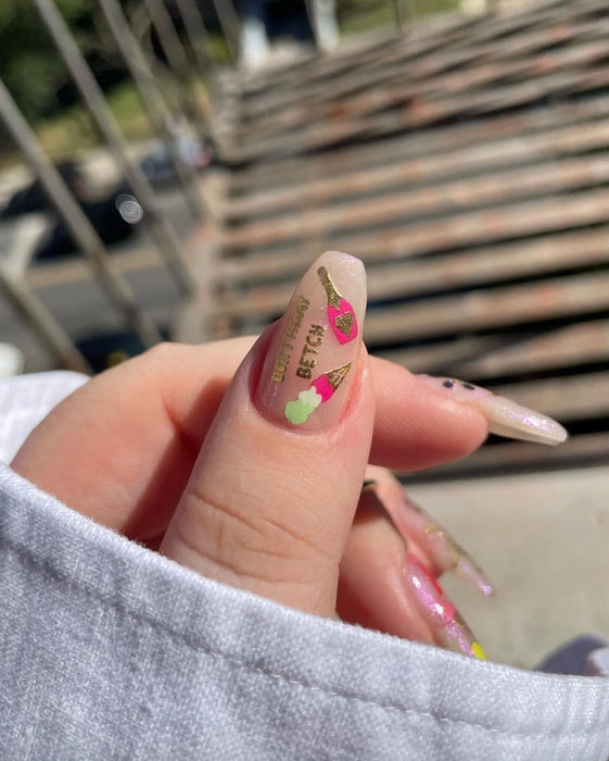 Birthday Nail Art Stickers