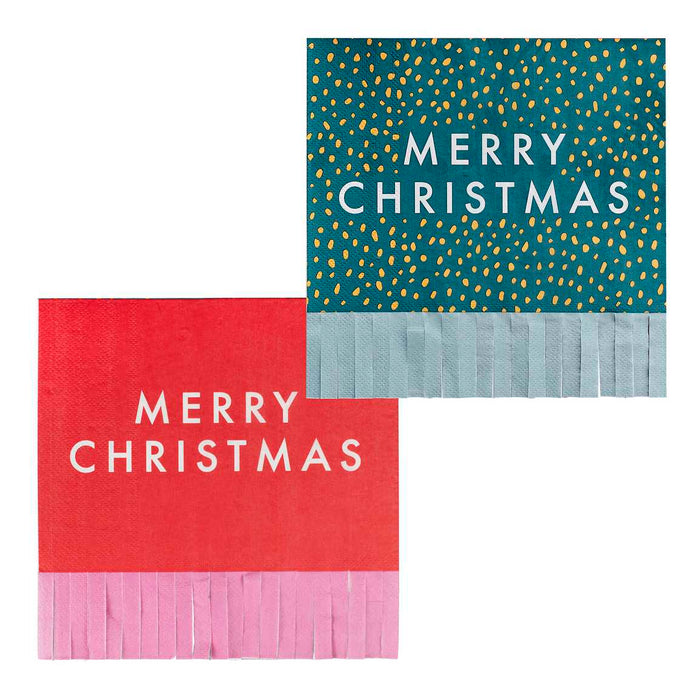 Merry Christmas Paper Party Napkins