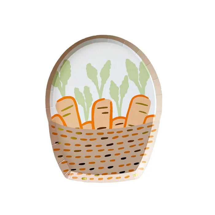 Bunnies in the Garden Small Basket Plates