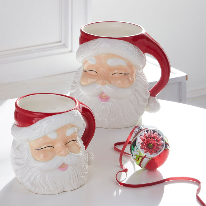 Small Red Santa Container