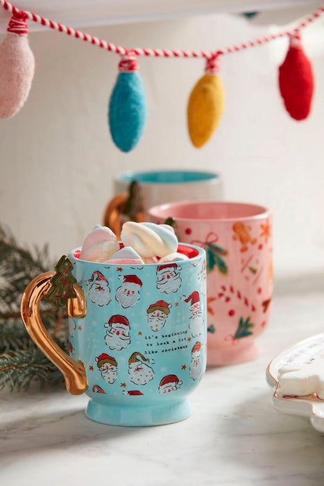 Christmas Pedestal Mugs