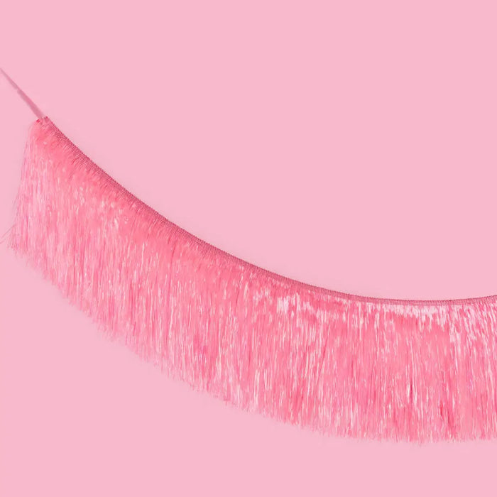 Pink Fringe Party Banner