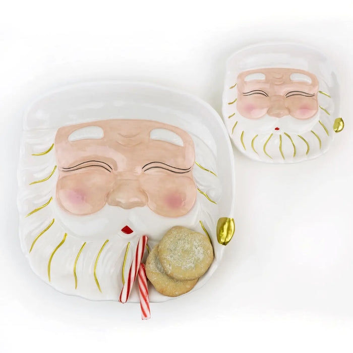 White Santa Platter