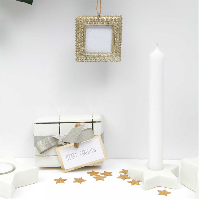 Gold Wooden Star Confetti