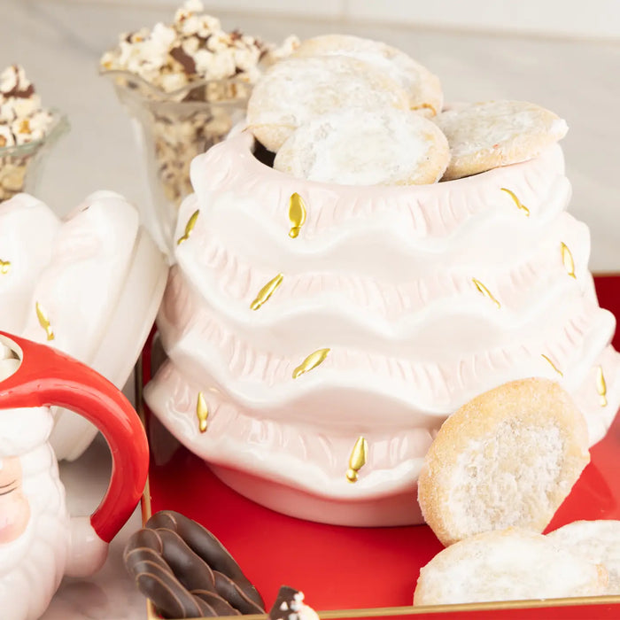 Pink Tree Cookie Jar