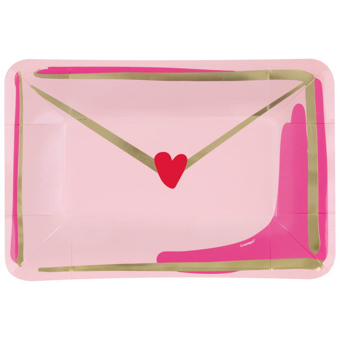 Valentine Envelope Shaped Plates