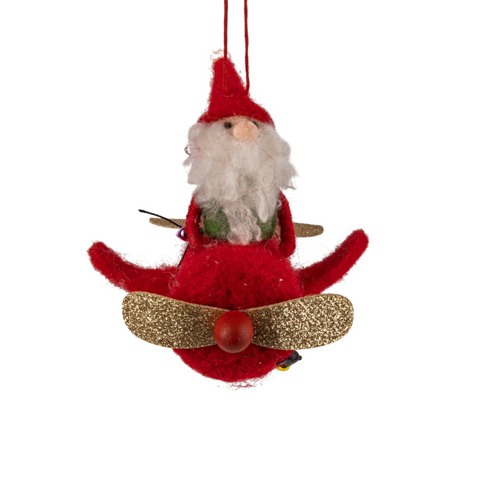 Santa & Reindeer Felt Ornament