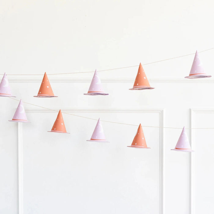 Pink Witch Hat Banner