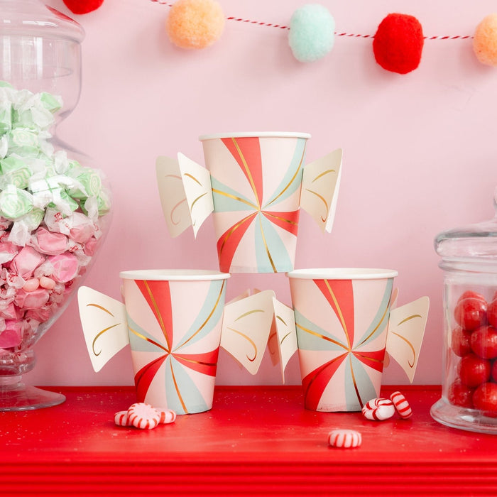 Candy Cane Lane Paper Cups