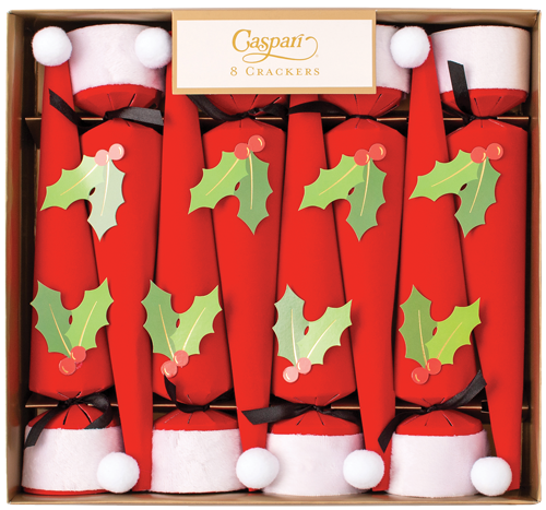 Santa Hat Christmas Cone Crackers