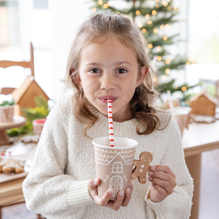 Gingerbread Handled Paper Cups