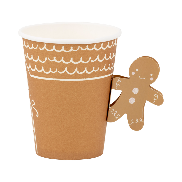 Gingerbread Handled Paper Cups