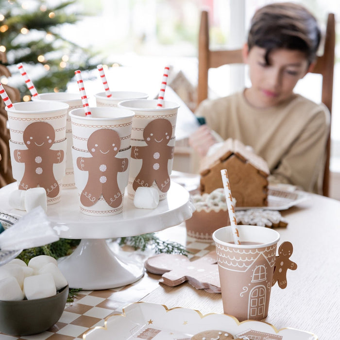 Gingerbread Handled Paper Cups