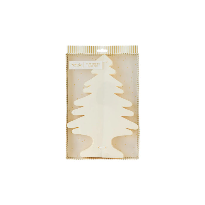 Golden Holiday Medium Paper Tree Decor