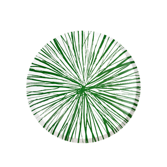 Radiance Green Dinner Paper Plates