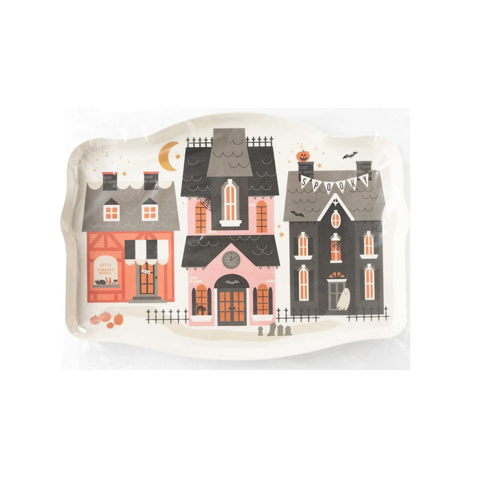 Haunted Village Bamboo Tray