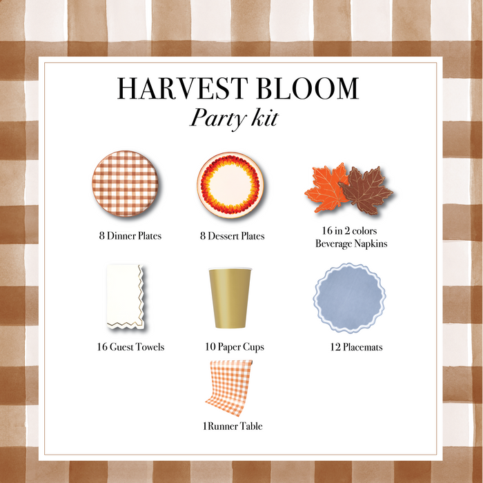 Harvest Bloom Thanksgiving Party Kit