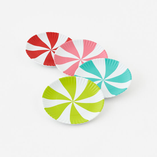 Melamine Peppermint "Paper" Plate