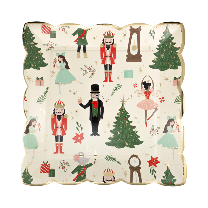 Nutcracker Pattern Dinner Plates