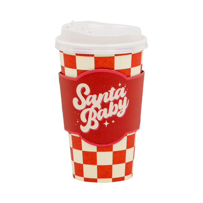 Santa Baby Checker To Go Cups