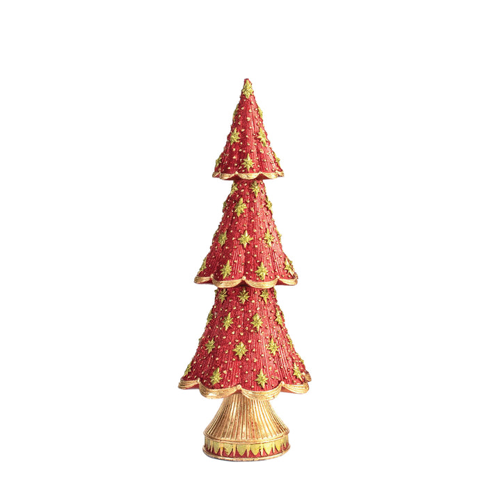 13'' Red Citron Starlight Neo Cone Tree