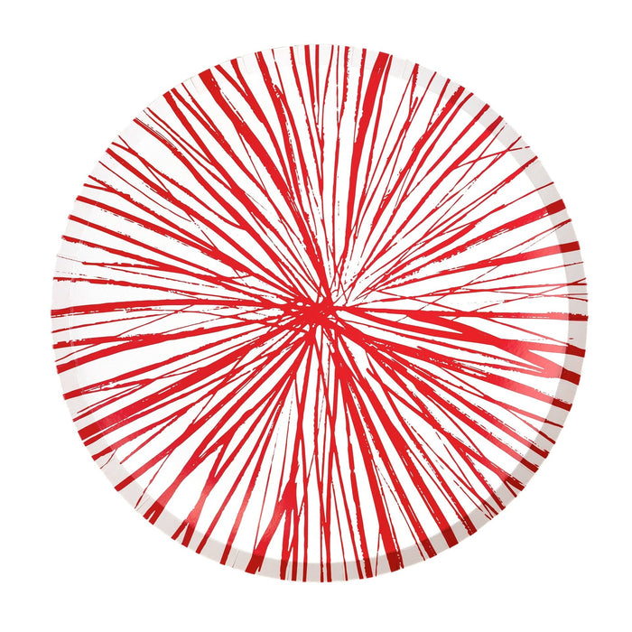 Radiance Red Dinner Paper Plates