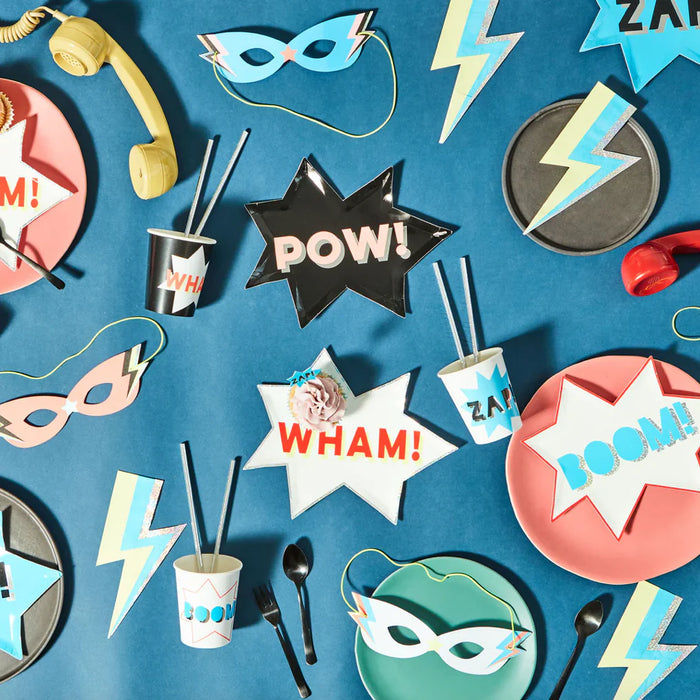 Superhero Dessert Paper Plates