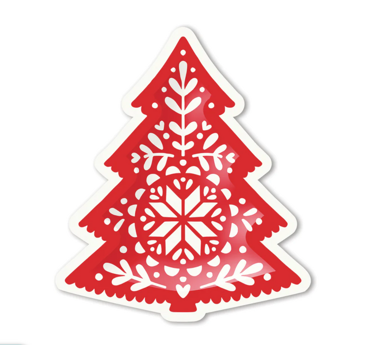 Nordic Christmas Tree Shaped Plates