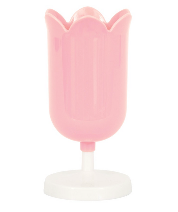 Pink Flower Shaped Plastic Cup