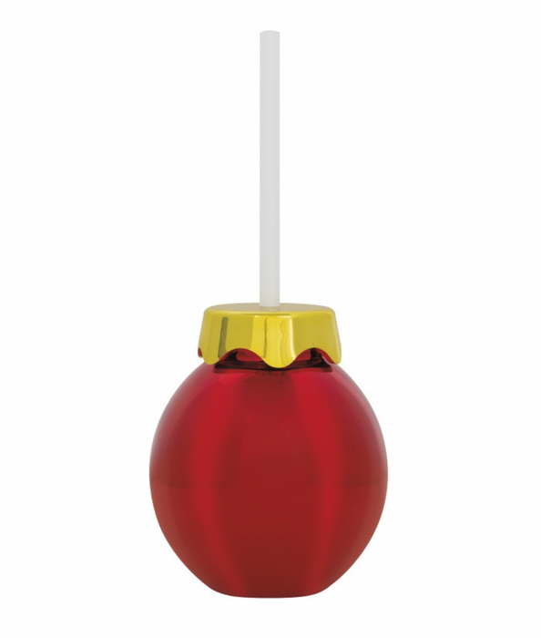 Vibrant Christmas Ornament Shaped Plastic Sipper Cup with Lid